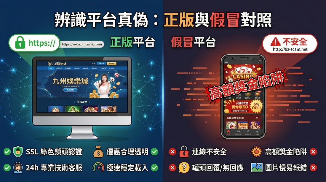 九州娛樂城官網最新登入網址：預防釣魚詐騙！3招辨識正版與假冒平台